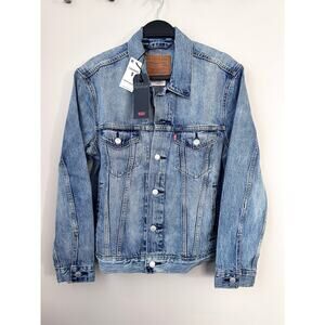Levis Strauss and Co Premium Jean Jacket Unisex Small Denim Cotton Classic NWT